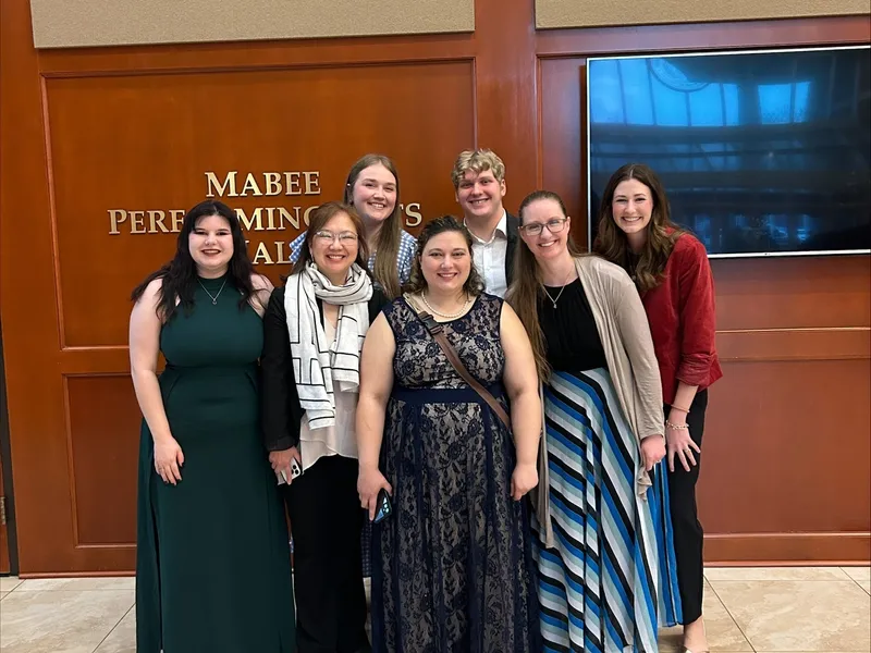 Grace Steiner with students at NATS